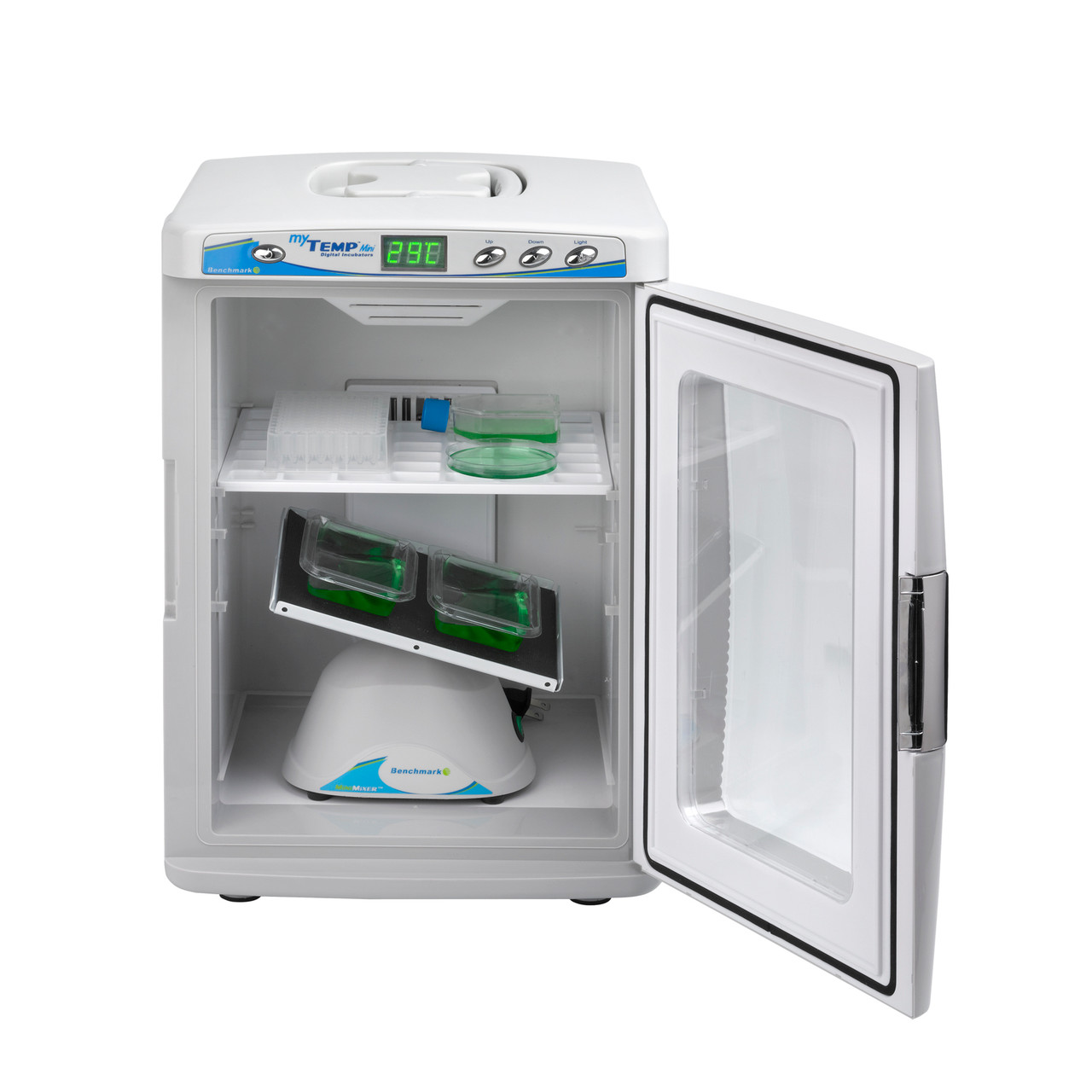 Benchmark myTemp™ Mini Incubator with Heating & Cooling (ambient -15 to 60°C), incl. 2 shelves
