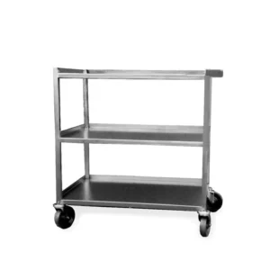 Utility Cart – 2 or 3 Shelf Heavy-Duty Stainless Steel Lab & Vivarium Transport Cart