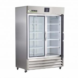 ARES 49 cu. ft. Double Solid Door Stainless Steel Laboratory Refrigerator - Image 3