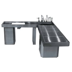Mopec CE600 & CE700 Series Autopsy Tables with Integral Wing And Elevating Option