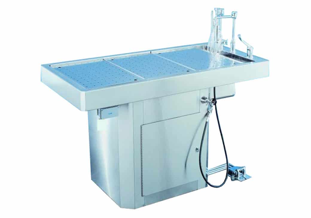 Mopec CE400 & CE900 Autopsy Tables, Pediatric Pedestal Style With Various Lengths - Image 2