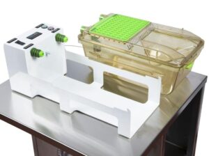 EZ-DOC rodent euthanasia unit by Euthanex with controlled gas flow and sealed containment