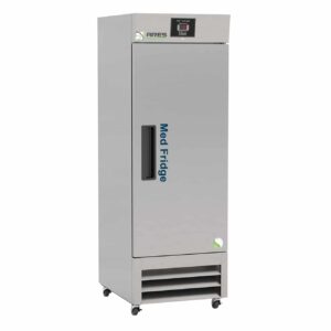 ARES 23 cu. ft. Single Swing Solid Door Stainless Steel Laboratory Refrigerator