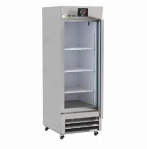 ARES 23 cu. ft. Single Swing Solid Door Stainless Steel Laboratory Refrigerator - Image 2