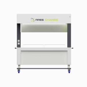 HEPA-filtered animal transfer station with enclosed work area for cross-contamination control