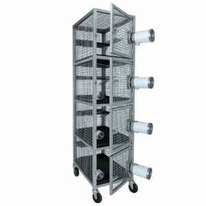 Tree Shrew 4-Cage Housing Unit – Modular Stainless Steel System