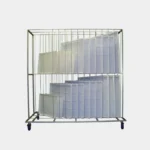 Pan Wash Cart with Adjustable Center Shelf & Vertical Pan Holders