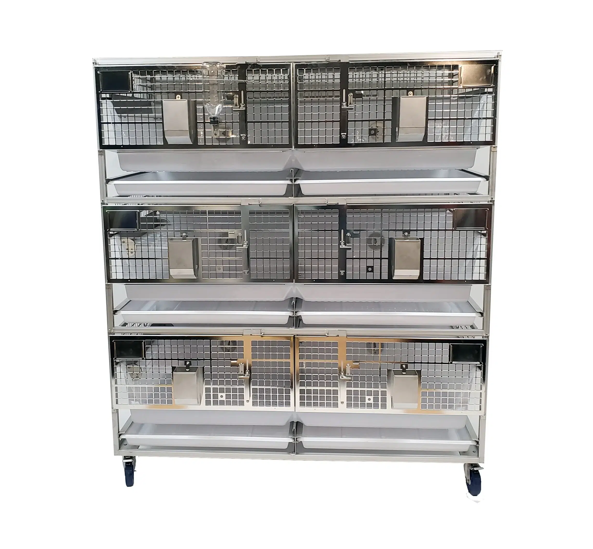 Doublewide Rabbit Cage – 10 sq ft Expandable High-Temp Plastic Enclosure