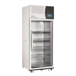 Caron 7400-33 full-height door open revealing maximum production scale culture capacity