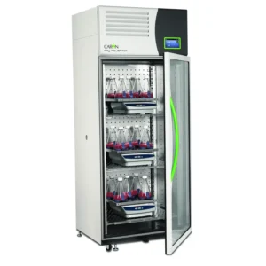 Caron 7401-33 maximum capacity shaker-ready incubator with 6 orbital shaker platforms installed
