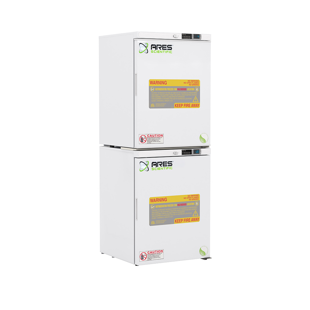 ARES Cool 9 Cu. Ft. Undercounter Explosion-Proof (Hazardous Location) Refrigerator/Freezer Combination ARS-HC-ERFC10
