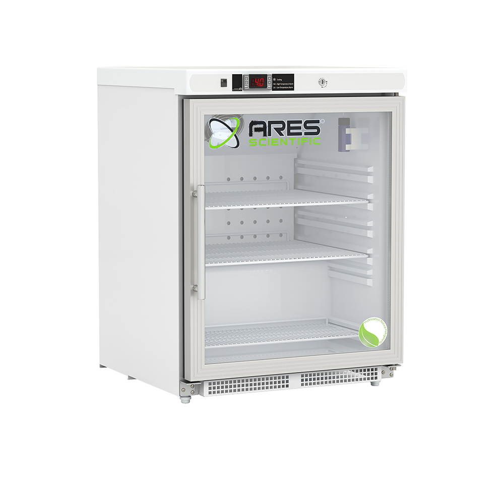 ARES Cool 4.6 cu. ft. Glass Door ADA-Compliant Built-In Undercounter Refrigerator