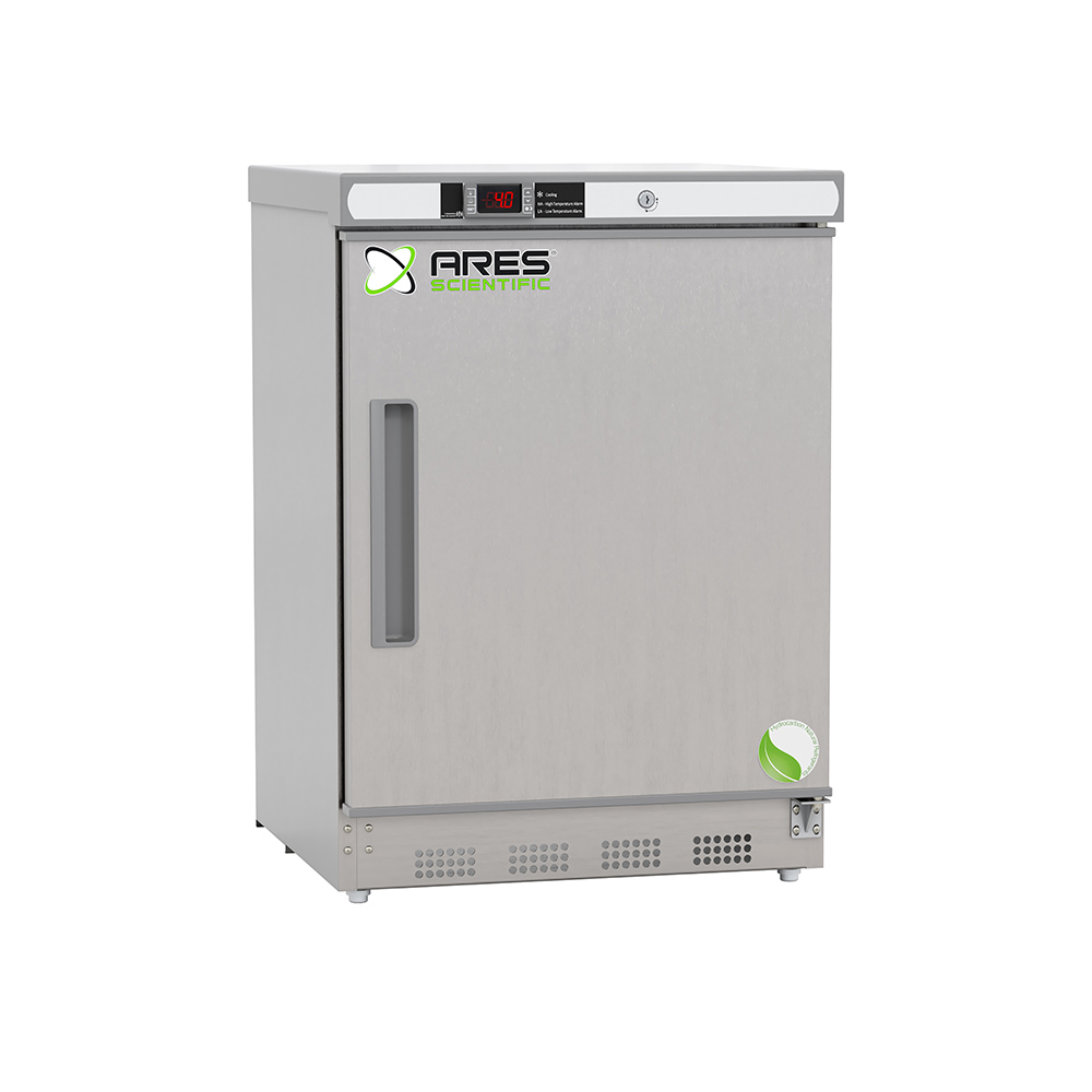 ARES Cool 4.5 cu. ft. Stainless Steel Built-In Undercounter Refrigerator