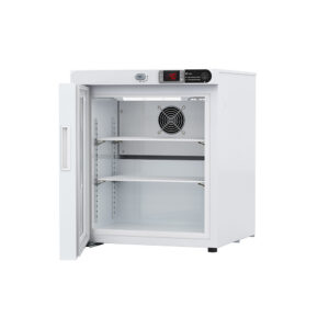 1 cu ft benchtop pharmacy refrigerator, left-hinged, with digital temperature display